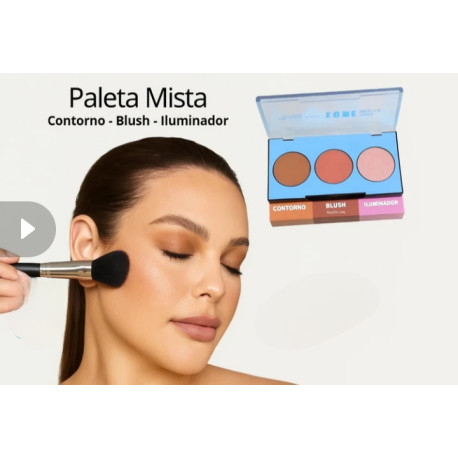 Contorno, Blush e Iluminador 
